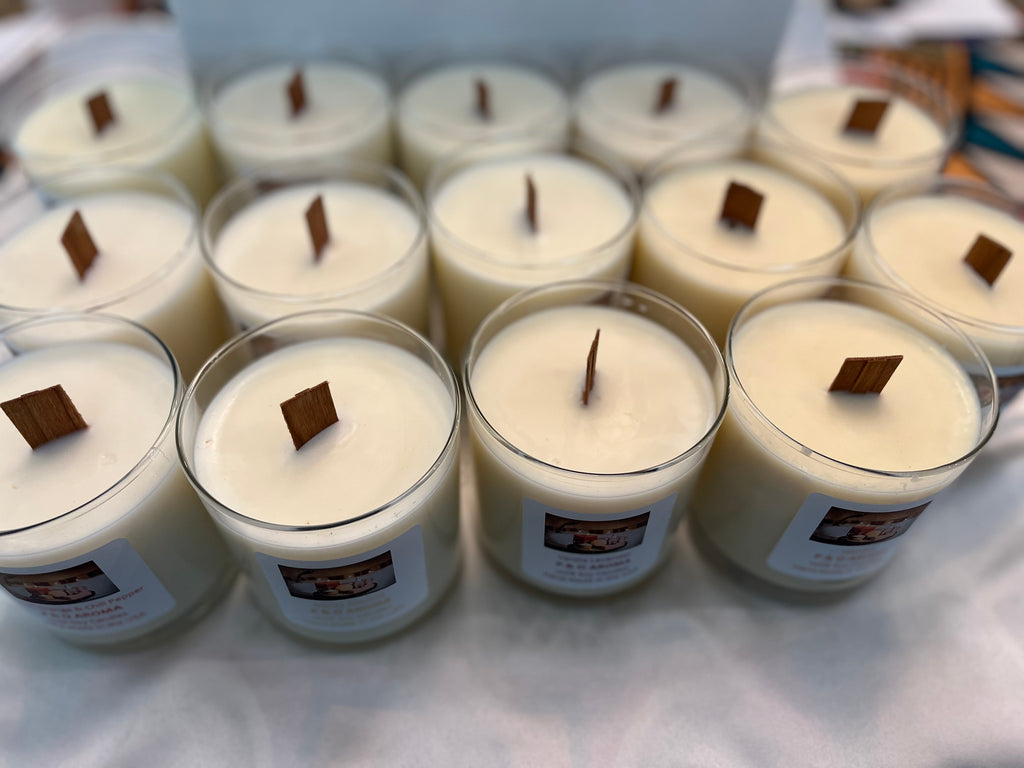 100% SOY WOOD WICK CANDLES