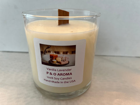 VANILLA-LAVENDER Wood Wick Candle