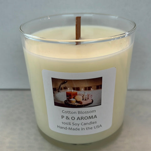 COTTON BLOSSOM / WOOD WICK CANDLE